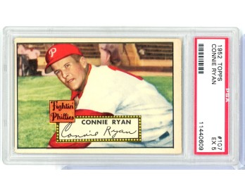 CONNIE RYAN 1952 TOPPS 1952 NO 107 PSA 5