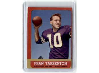 1963 FRAN TARKENTON - Topps Football Card # 98