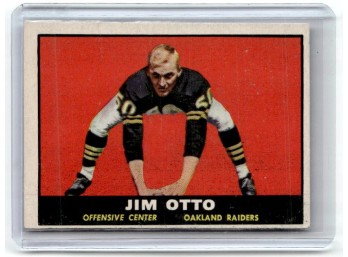 1961 Topps Football #182 Jim Otto