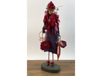 Bailey And Thorp August Moon Red Hats Folk Art Figurine
