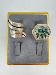 Two Sterling Rings, 17.35 G