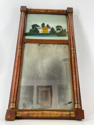 Empire-style Eglomise Wall Mirror