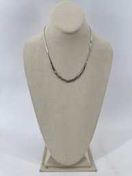 Sterling Flat Chain With Braided Design, 6.40 G