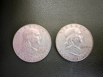 1963 & 1961 Franklin Half Dollars