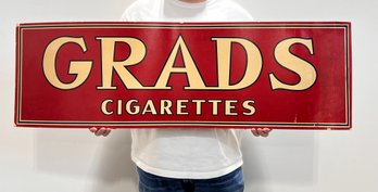 Vintage Grads Cigarettes Advertisement Sign