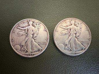 1944 & 1946 Walking Liberty Half Dollars