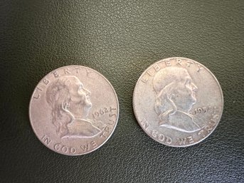1954 & 1962 Franklin Half Dollars