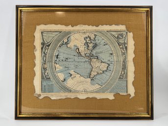 Vintage Rand McNally Repro 'The New World' Color Map
