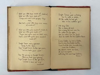 Vintage Hand Written Poem Journal