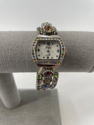 Vivani Quarts Watch With Multicolored Crystal (B)