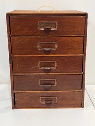Vintage Five Drawer Storage Cabinet
