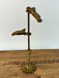Victorian-style Brass Hand Clip Stand