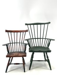 Vintage Colonial / Windsor Wooden Baby Doll Chairs