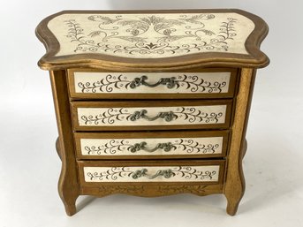 Apco Japan 1960s Era 4 Drawer Miniature Dresser Jewelry Chest