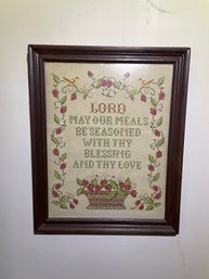 Vintage Framed Cross Stitch