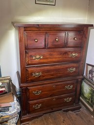 Vintage Knotty Pine Chest Of Drawers