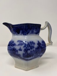 Antique Flow Blue Pitcher