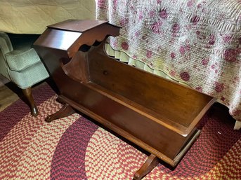 Vintage Wooden Doll Cradle
