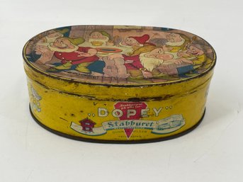 Vintage Stabburet 'Dopey' Biscuit Tin From Norway