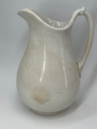Antique 'Pearl White' Goodwin Bros. Ironstone Pitcher