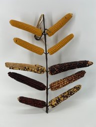 Vintage Wire Corn Dryer Filled With Dried Indian Corn