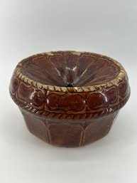 Antique Redware Spittoon