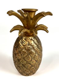 Vintage Brass Pineapple Candle Stick Holder