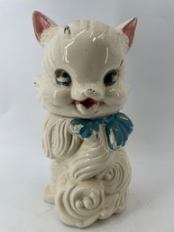 Vintage 'Fluffy The Cat' Ceramic Cookie Jar