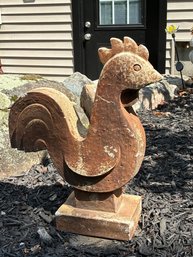 Concrete Rooster Garden Statue
