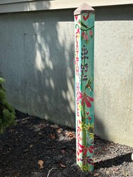 Hand Decorated Garden Post 'faith Hope Love'