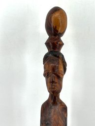 Tribal Carved Walking Cane