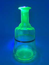 Vintage Uranium Glass Bottle