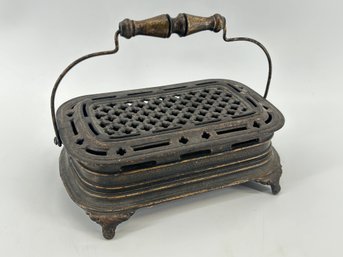 Godin Lemaire No. 6 Cast Iron Foot/Bed Warmer Church/SchoolSleigh Stove Heater