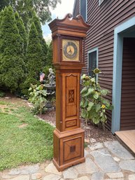 English Country Longcase (Grandfather) Clock Attributed To The Wilkins Family