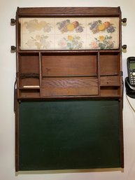 Antique Art Desk With Scroll