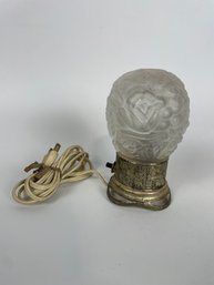 Vintage Art Deco Globe Boudoir Table Lamp