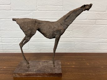 Irma Melaja Style Sculpture Of A Whippet