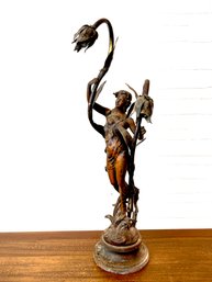 Art Nouveau Figural Table Lamp