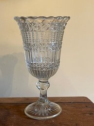 Antique Pressed Glass Vase