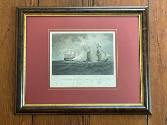 Framed Vintage Ship Print