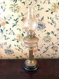 Antique Brass Oil Lamp