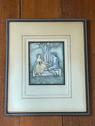 Vintage Hand Signed Jennie Harbour Print