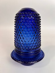 Cobalt Blue Glass Fairy Lamp