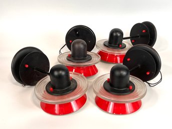 Set Of Four Postmodern Bettina Lamperti Wall Lights Art Deco