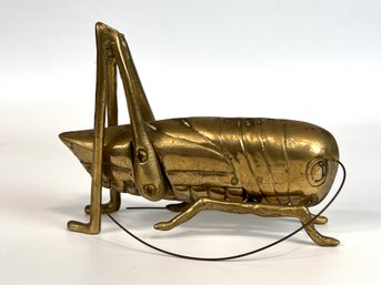 6' Mid Century Brass Grass Hopper