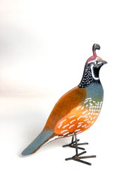 Bovano Enamel Bird Sculpture Mid Century