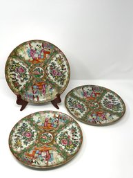 Antique Chinese Famille Rose Medallion Dishes
