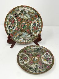 Antique Chinese Famille Rose Medallion Dishes