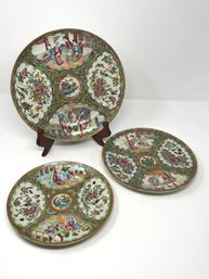 Antique Chinese Famille Rose Medallion Dishes