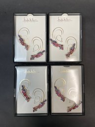 4 Pair Of Brand New Nicole Miller Earrings
